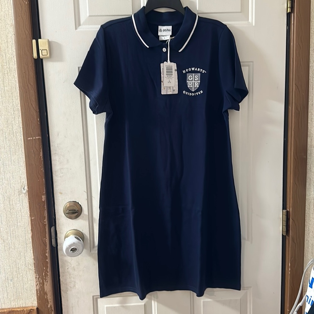 Warner Bros Harry Potter Mini Short Sleeve Tennis Dress: BLUE: NEW WITH TAGS: 1X